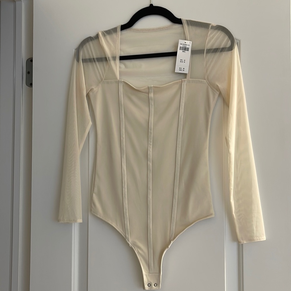 Abercrombie corset style thong bodysuit.